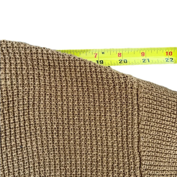 Madewell Knit Sweater V Neck XS Woman's 3/4 Sleeve Sweater, Rust Brown - Picture 5 of 5